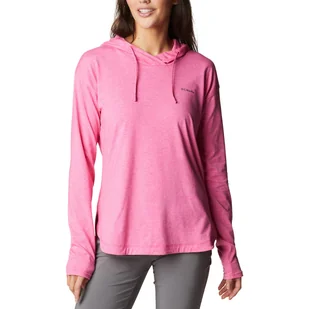 Bluza trekkingowa damska Columbia Sun Trek EU Hooded Pullover różowa 1981541656 XS - Bluzy damskie - miniaturka - grafika 1