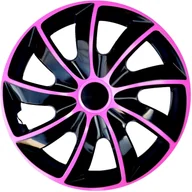Kołpaki samochodowe - Kołpak 13'' QUAD BICOLOR BLACK-PINK 1szt 246 - miniaturka - grafika 1