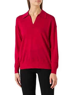 G-STAR RAW Damska koszulka polo z dzianiny, Czerwony (Cerise D21966-b692-d305), S - Koszulki i topy damskie - miniaturka - grafika 1