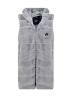 Kamizelki damskie - Geographical Norway Kamizelka polarowa "Uphemere" w kolorze szarym - miniaturka - grafika 1