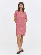 Sukienki - Sukienka o prostym kroju z printem w kwiaty - miniaturka - grafika 1