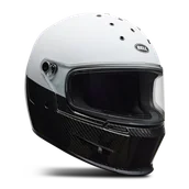 Kaski motocyklowe - Kask Integralny Bell Eliminator Carbon Złamany Biały/CzarnyM - miniaturka - grafika 1
