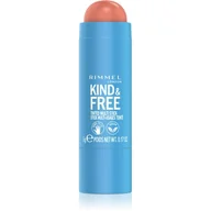 Cienie do powiek - Rimmel London Kind & Free Tinted Multi Stick Róż 5 g Odcień 002 Peachy Cheeks - miniaturka - grafika 1