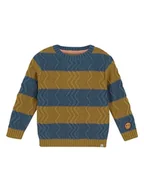 Swetry dla chłopców - Noppies Sweter w kolorze niebiesko-jasnobrązowym - miniaturka - grafika 1