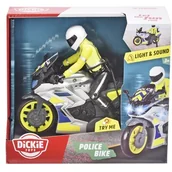 Samochody i pojazdy dla dzieci - Dickie SOS Motocykl policyjny + figurka 17cm 3712018 - miniaturka - grafika 1