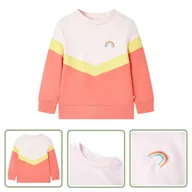 Bluzy dla dziewczynek - Bluza dziecięca - jasnoróżowa - 128 - Bluza Dla Dziecka - miniaturka - grafika 1