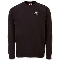 Koszulki męskie - Kappa Męska bluza STYLECODE: 70542 TAULE MEN | koszulka z długim rękawem, styl retro, bluza z kapturem, sweter z długim rękawem, krój regularny, czarny, rozmiar S, czarny, S - miniaturka - grafika 1