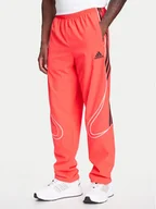 Spodnie sportowe męskie - adidas Spodnie dresowe Teamgeist adicolor JW5871 Czerwony Loose Fit - miniaturka - grafika 1