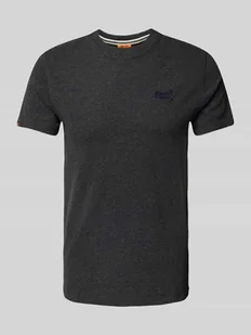 T-shirt z wyhaftowanym logo - Koszulki męskie - miniaturka - grafika 1