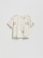 Bluzki dla niemowląt - Reserved - T-shirt z nadrukiem - złamana biel - miniaturka - grafika 1