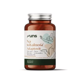 UNS Na Witalność Adaptovit 60vegcaps - Witaminy i minerały dla sportowców - miniaturka - grafika 1