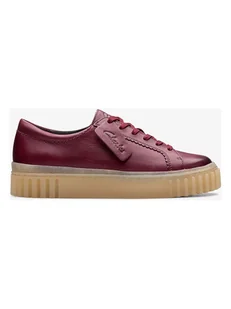 Clarks Skórzane sneakersy "Mayhill Walk" w kolorze bordowym - Trampki damskie - miniaturka - grafika 1