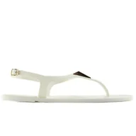 Klapki i japonki damskie - Sandałki japonki meliski KM08 white białe - ButyModne - miniaturka - grafika 1