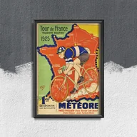 Plakaty - Plakat retro do salonu Tour de France - miniaturka - grafika 1