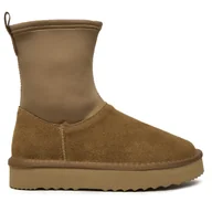 Buty dla dziewczynek - Śniegowce Patrizia Pepe PD940 Brązowy - miniaturka - grafika 1