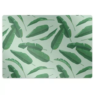 Mata pod fotel ochrona paneli Liście Bananowca 100x70 cm - Podnóżki, podpórki, podkładki - miniaturka - grafika 1