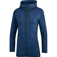 Kurtki damskie - JAKO JAKO Premium Basics damska kurtka z kapturem niebieski marine meliert 38 6829 - miniaturka - grafika 1