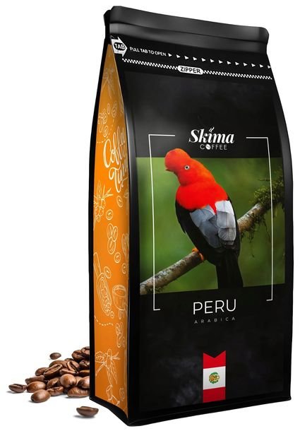 Kawa ziarnista 500g PERU 100% ARABICA Świeżo Palona do ekspresu + GRATIS