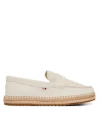 Espadryle męskie - Tommy Hilfiger Espadryle Flexible Hilfiger Sde Espadrille FM0FM05794 Écru - miniaturka - grafika 1