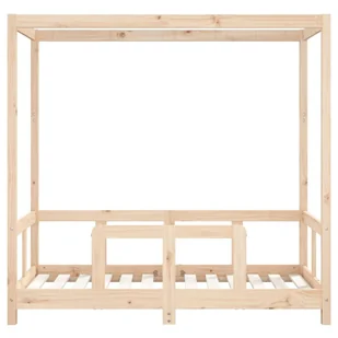 Rama łóżka dziecięcego, 70x140 cm, drewno sosnowe Lumarko! - Łóżeczka i kojce - miniaturka - grafika 5