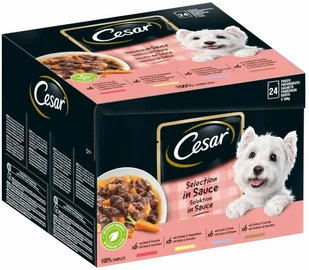 Cesar Feines Favoriten w sosie - 48 x 100 g - Mokra karma dla psów - miniaturka - grafika 1