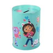 Skarbonki - Skarbonka Koci domek Gabi. Metalowa okrągła. - miniaturka - grafika 1