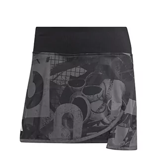 Spódnice - adidas Damska spódnica Rock Club Graphskirt, Grey Five/Black/Carbon, HR6492, S - grafika 1