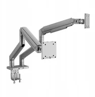 Uchwyty do monitorów - Metalowy uchwyt na dwa monitory JAKE, szary - miniaturka - grafika 1