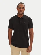 Koszulki męskie - Tommy Jeans Polo DM0DM20676 Czarny Slim Fit - miniaturka - grafika 1