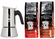 Zaparzacze i kawiarki - Bialetti Venus 6tz + Kawa Nocciola 250g + Kawa Classico 250g zestaw - miniaturka - grafika 1