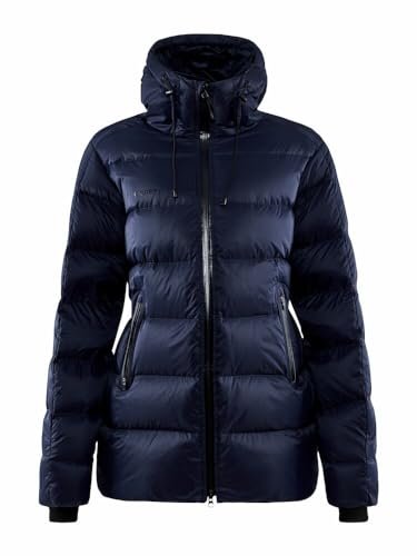 Craft ADV EXPLORE DOWN Jacket kurtka puchowa damska L | Blaze | Regulowany kaptur i wysoki kołnierz | wodoodporna kurtka zimowa damska | wiatroszczelna parka puchowa damska