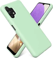 Etui i futerały do telefonów - Etui na telefon Samsung Galaxy A32 5G silikonowo-żelowe etui na telefon komórkowy, zielone - miniaturka - grafika 1