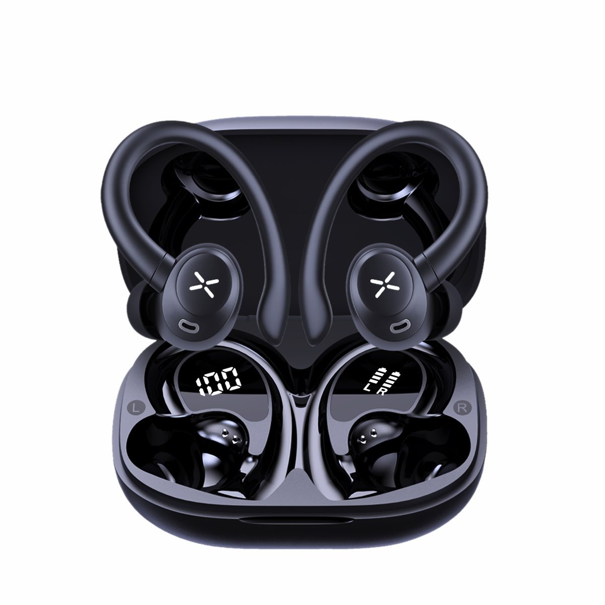 Słuchawki bezprzewodowe TWS douszne sportowe Manta RYTMO Sport 2 MATWS012BK Czarne