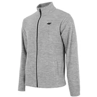 Bluzy męskie - Polar Męski 4F Chłodny Jasny Szary Melanż H4Z22 Plm350 27M-M - miniaturka - grafika 1