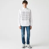 Spodnie męskie - Lacoste Męskie Elastyczne Jeansy Slim Fit Z 5 Pięcioma Kieszeniami - miniaturka - grafika 1