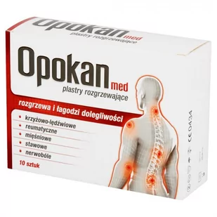 Opokan Med x 10 plastrów rozgrzewających - Stawy, mięśnie, kości - miniaturka - grafika 1