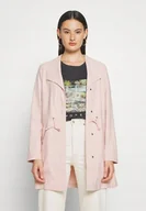 Płaszcze damskie - ONLY PŁASZCZ DAMSKI KLASYCZNY RÓŻOWY JESIENNY PRZEJŚCIOWY M - miniaturka - grafika 1