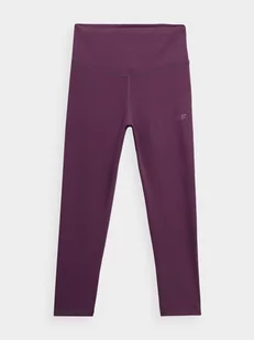 4F, Legginsy treningowe 7/8 damskie, 4FSS23TFTIF122-60S, Burgund, rozmiar S - Legginsy - miniaturka - grafika 1