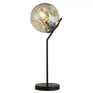 Punch lampa stołowa 1xE27 czarna/bursztyn EU22121-1BK - Lampy stojące - miniaturka - grafika 1
