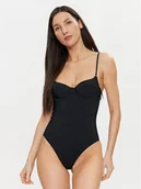 Stroje kąpielowe - Calvin Klein Swimwear Strój kąpielowy KW0KW02386 Czarny - miniaturka - grafika 1