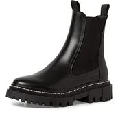 Botki damskie - Tamaris Damskie botki 1-1-25491-41, czarny, 40 EU - miniaturka - grafika 1