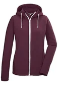 Kurtki damskie - killtec Damska kurtka PowerStretch z kapturem KOS 33 WMN FLX JCKT, winogrono, 44, 42851-000 - miniaturka - grafika 1