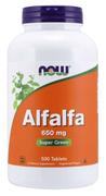 Witaminy i minerały - Now Foods Foods Alfalfa - Lucerna Siewna 650 mg (500 tabl.) - miniaturka - grafika 1