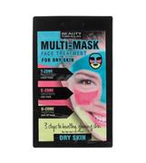 Maseczki do twarzy - Beauty Formulas Multi Mask Face Treatment zabieg na twarz do cery suchej 3x5g - miniaturka - grafika 1