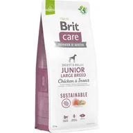 Sucha karma dla psów - Brit Care Dog Sustainable Large Junior Chicken Insect 12kg - miniaturka - grafika 1