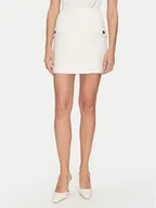 Spódnice - Bruuns Bazaar Spódnica ołówkowa Platanus BBW4581 Biały Slim Fit - miniaturka - grafika 1