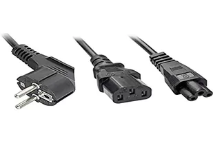 Lindy Kabel zasilający Schuko Y-Kabel an IEC C13 & C5 Schukostecker/C13 & C5 30047 - Kable komputerowe i do monitorów - miniaturka - grafika 1