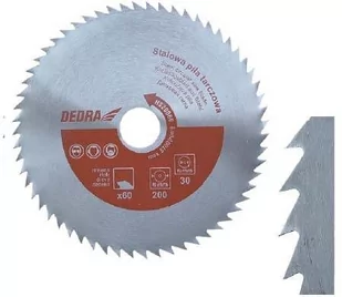 Piła tarczowa Tarcza do drewna Stalowa 400x30 60z DEDRA HS40060 - Tarcze do pił - miniaturka - grafika 1