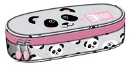 Piórniki - St. Majewski Piórnik saszetka usztywniona z wewnętrzną klapką PC1 Panda Grey - miniaturka - grafika 1