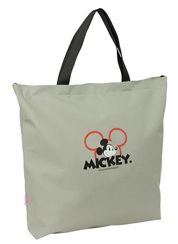 Safta MICKEY MOOD - torba na zakupy, torba damska, torba na zakupy, wygodna i wszechstronna, jakość i wytrzymałość, 50 x 10 x 45 cm, kolor szary, Szary, Estándar, Casual